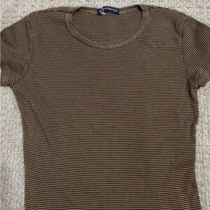 Brown Striped T-Shirt